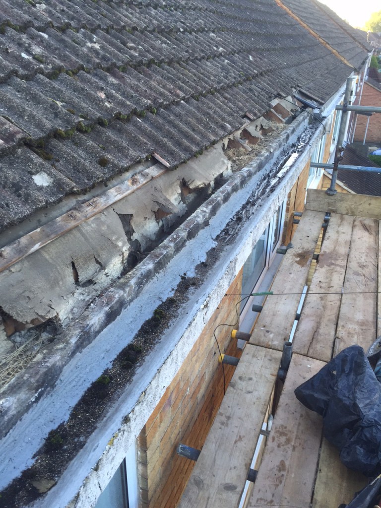 Concrete gutter replacements Crawley DM Cullen Roofing